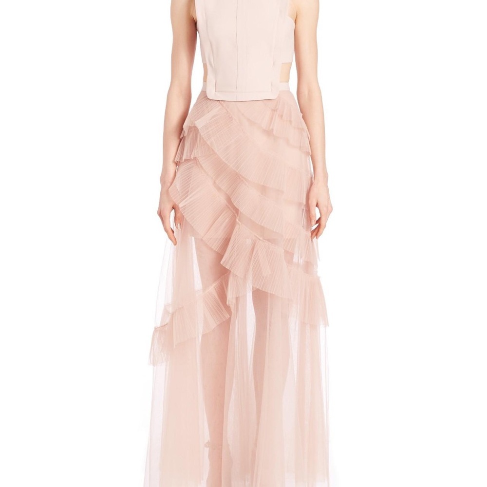 Bcbg BLUSH Women's Dress Avalon Open-Back Gown size 6